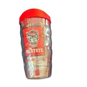 Tervis Tumbler NC State Wolfpack Clear Red Black NWT Insulated